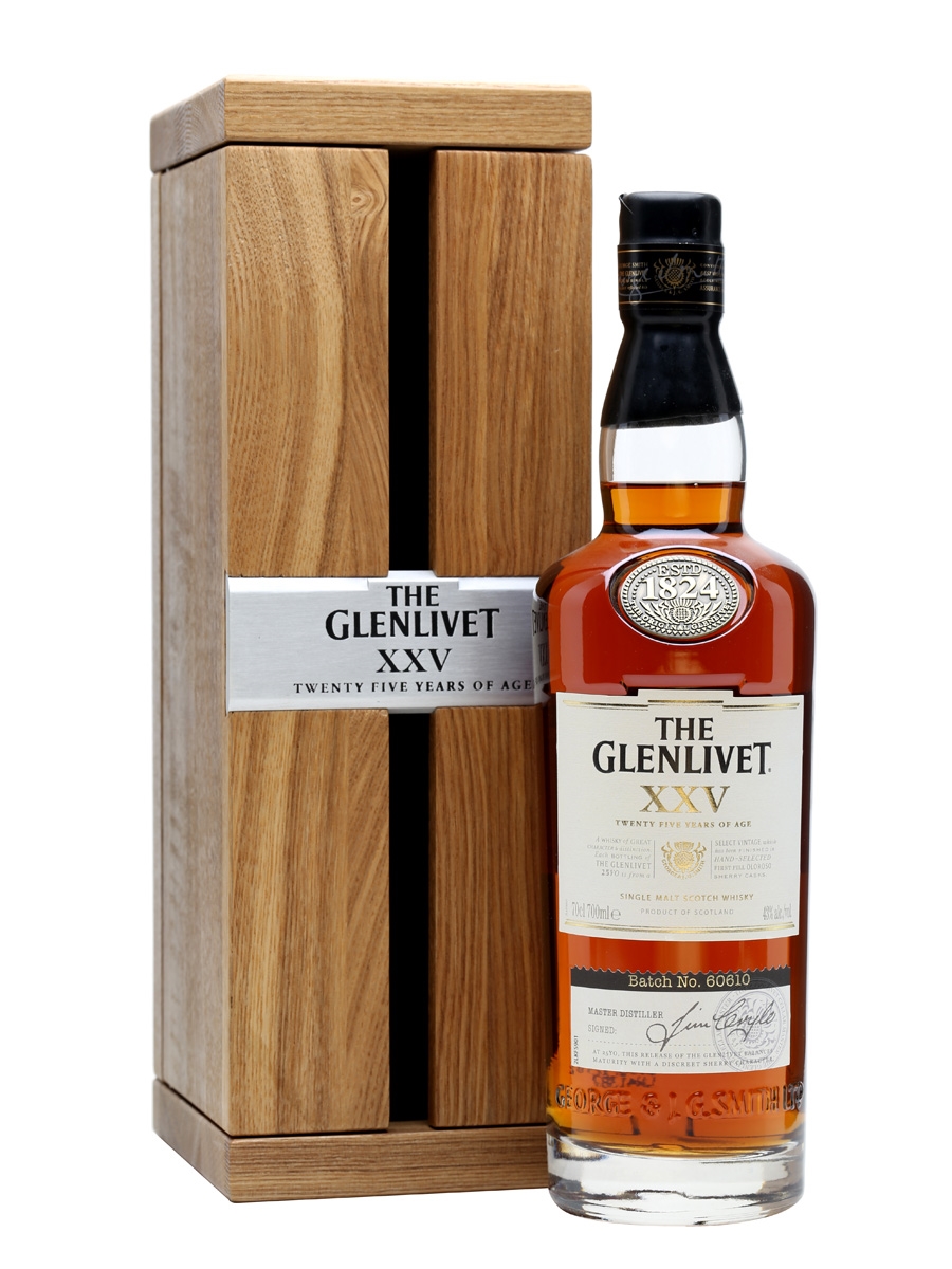 Glenlivet 25 yrs / giftbox (0.70L) 